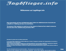 Tablet Screenshot of jagdflieger.info